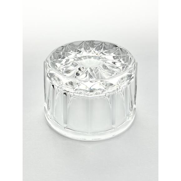 Towle “Old Master” .925 Silver & Glass Round Vanity Powder Trinket Box 3 1/4” - Picture 8 of 12